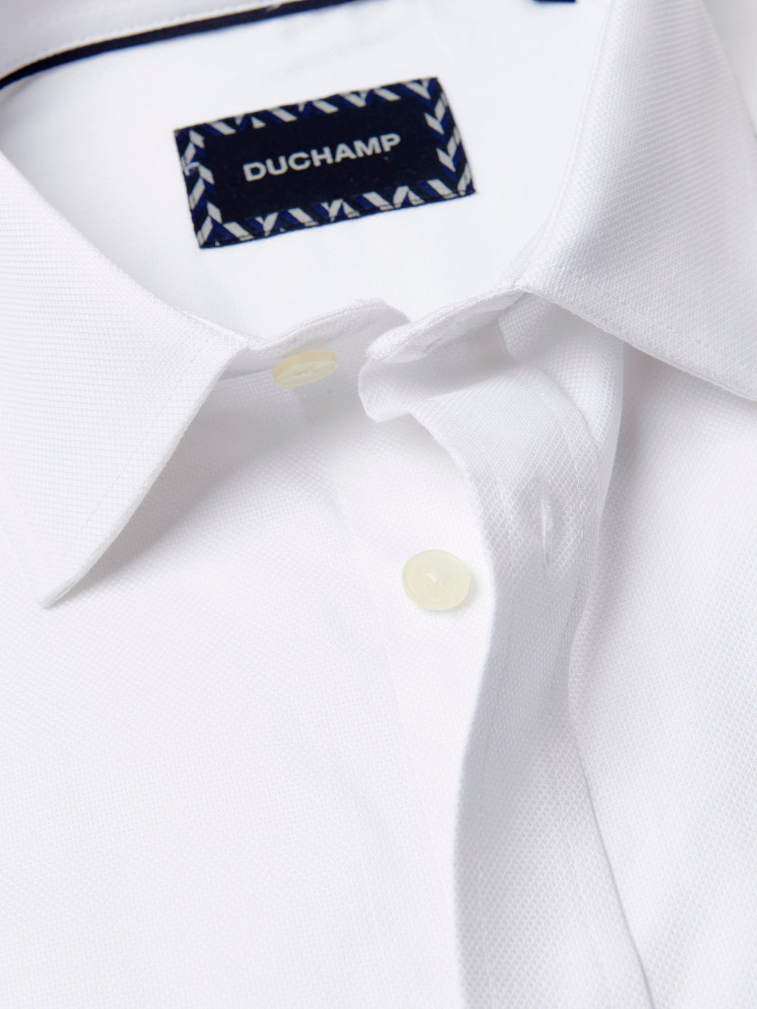 Duchamp Mens Royal Oxford Shirt White