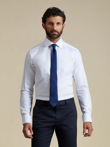 Duchamp Mens Royal Twill Shirt White