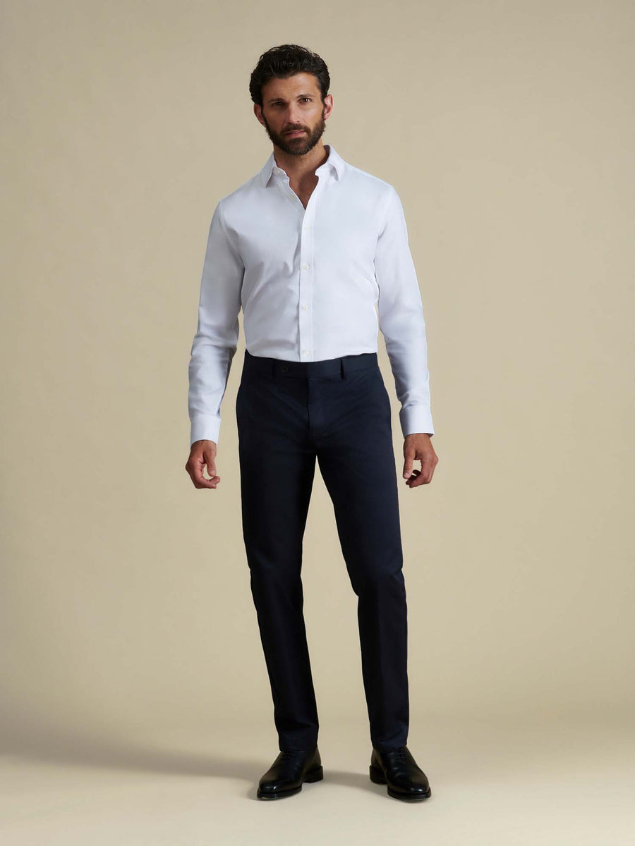Duchamp Mens Royal Twill Shirt White
