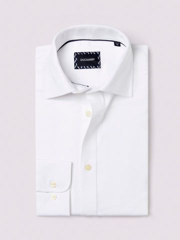 Duchamp Mens Royal Twill Shirt White