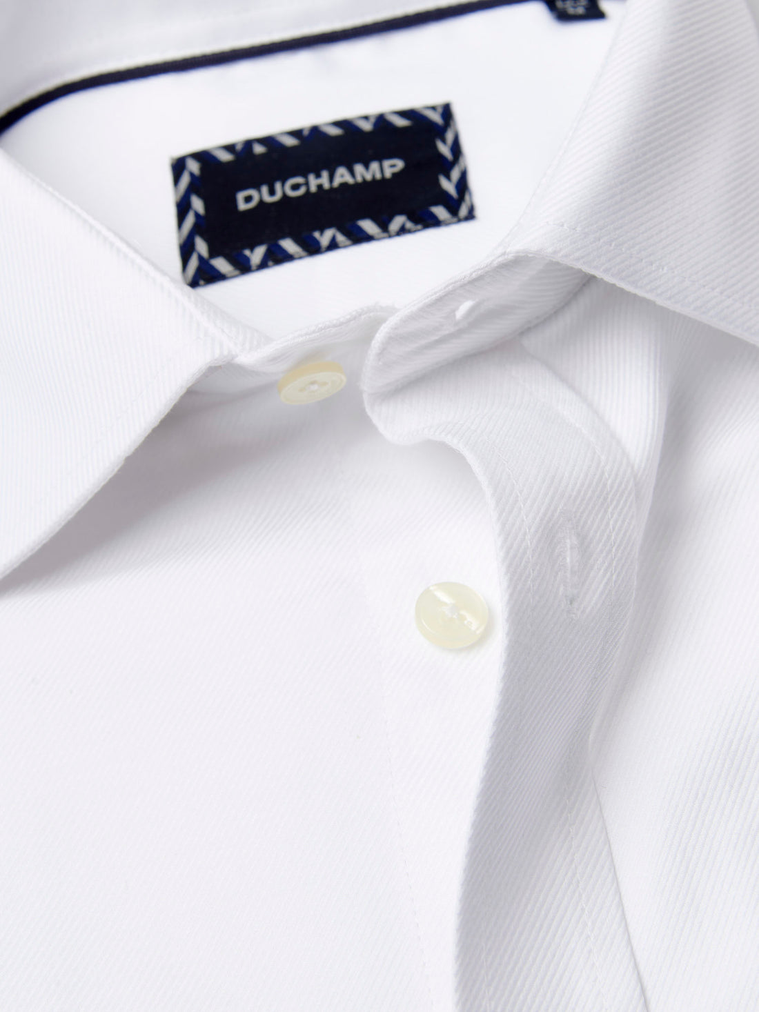 Duchamp Mens Royal Twill Shirt White