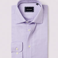 Duchamp Mens Royal Twill Shirt Pastel Lilac