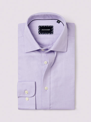 Duchamp Mens Royal Twill Shirt Pastel Lilac