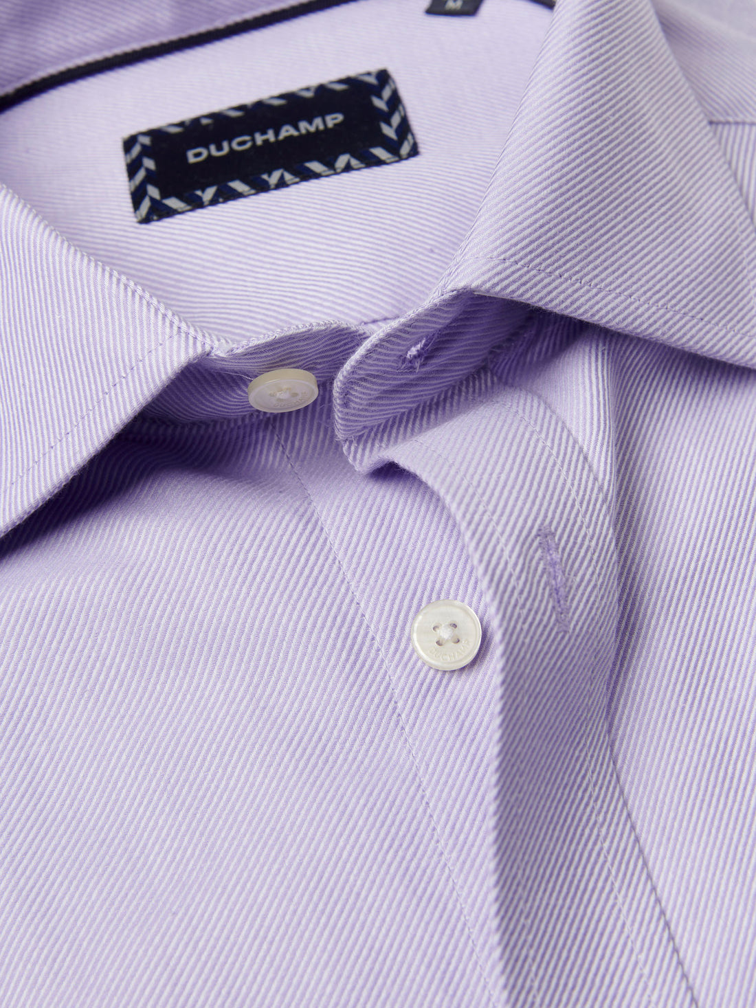 Duchamp Mens Royal Twill Shirt Pastel Lilac