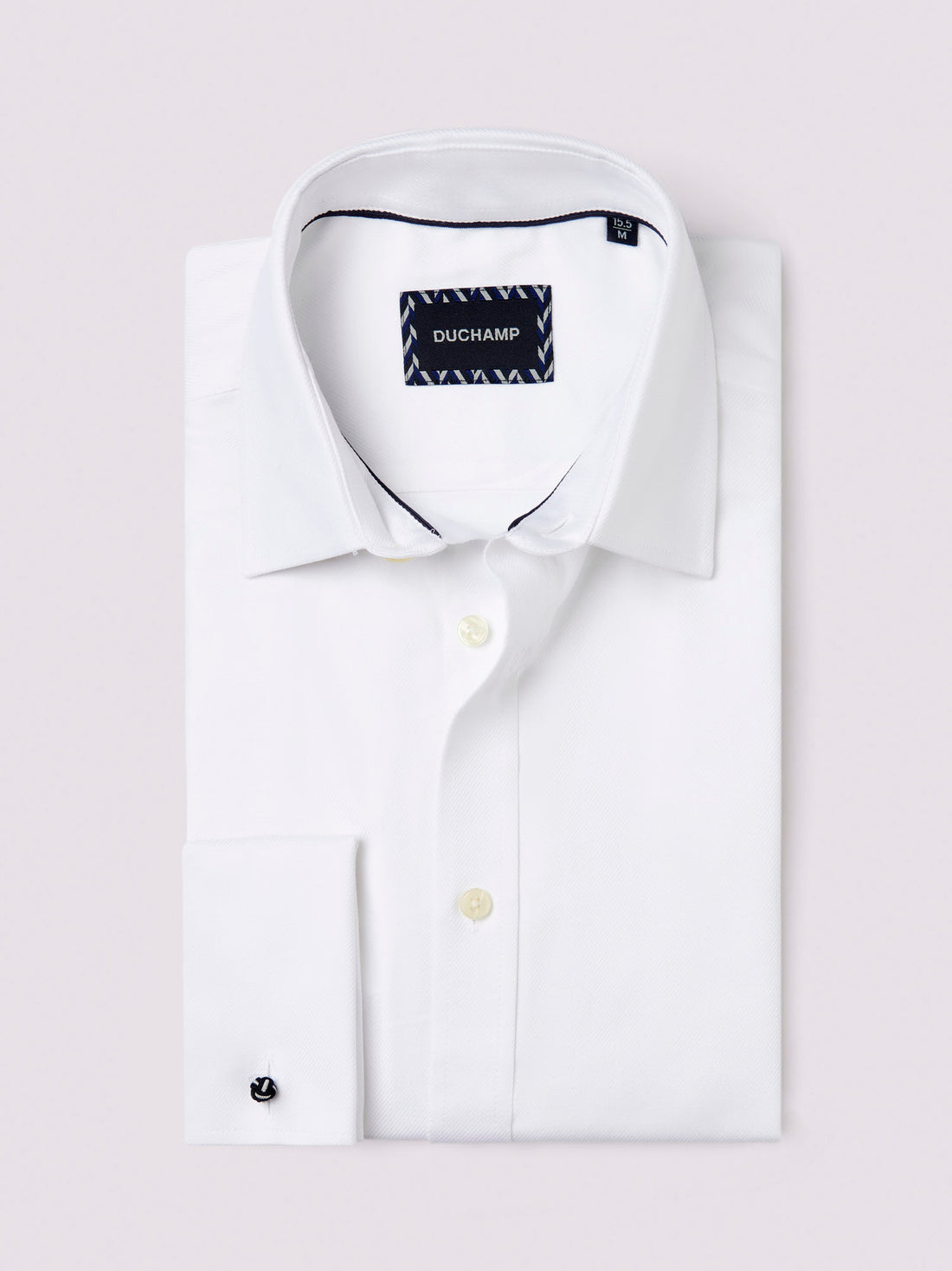 Royal Twill Double Cuff Shirt in White