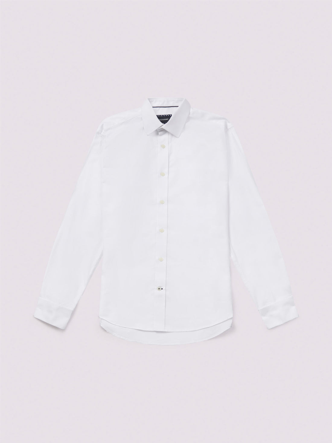 Duchamp Mens Royal Twill Double Cuff Shirt White