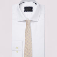 Royal Herringbone Shirt in White