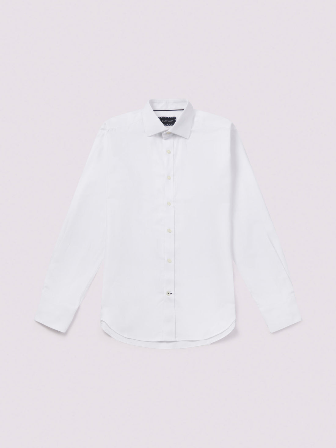 Duchamp Mens Royal Herringbone Shirt White