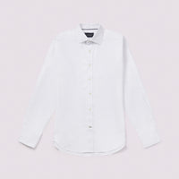 Royal Herringbone Shirt in White