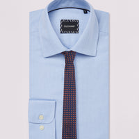 Duchamp Mens Royal Herringbone Shirt Skyway