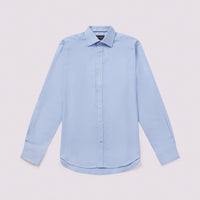 Duchamp Mens Royal Herringbone Shirt Skyway