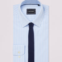 Wide Stripe Shirt in Skyway