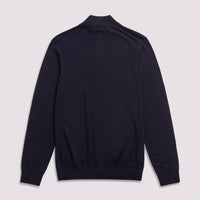 Duchamp Mens Quarter Zip Funnel Neck Deep Well