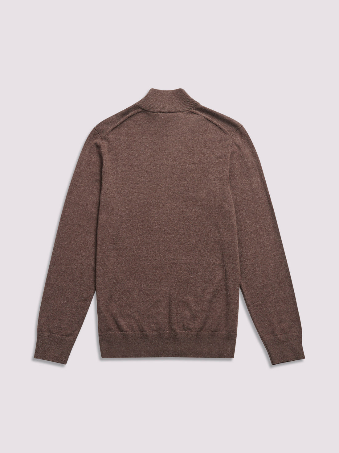 Quarter Zip Funnel Neck in Canteen Marl