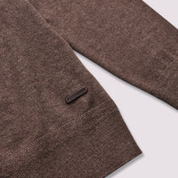 Quarter Zip Funnel Neck in Canteen Marl