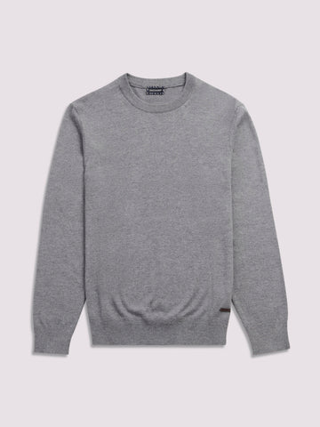 Crew Neck Knit in Smoked Pearl Marl