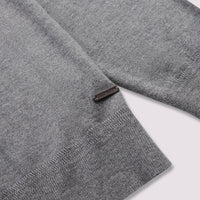 Duchamp Mens Crew Neck Knit Smoked Pearl Marl