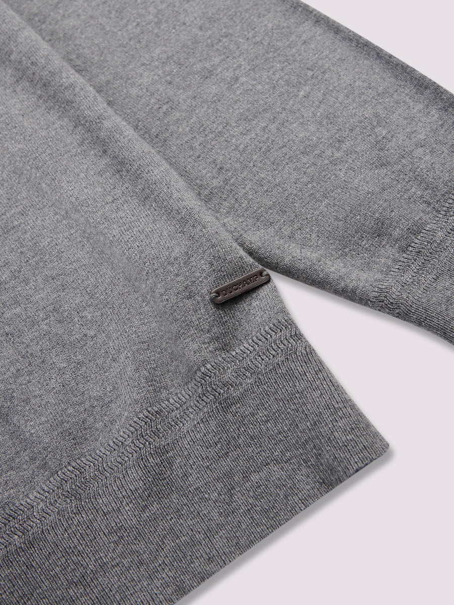 Crew Neck Knit in Smoked Pearl Marl