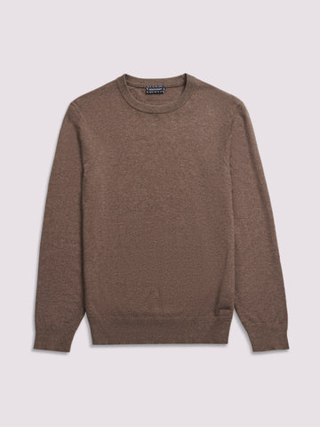 Duchamp Mens Crew Neck Knit Canteen Marl