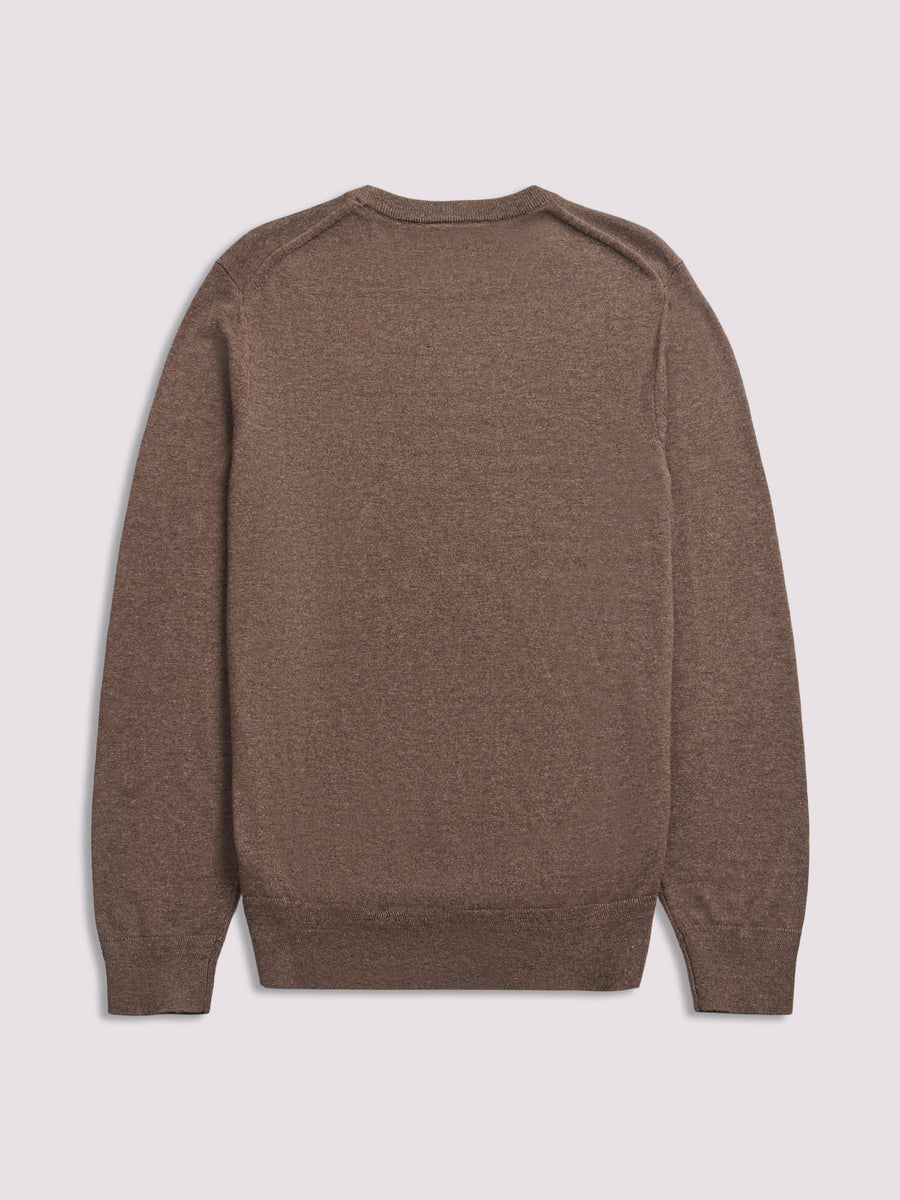 Crew Neck Knit in Canteen Marl