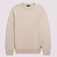 Duchamp Mens Crew Neck Knit Silver Grey Marl