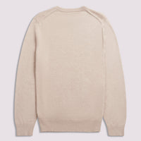 Duchamp Mens Crew Neck Knit Silver Grey Marl