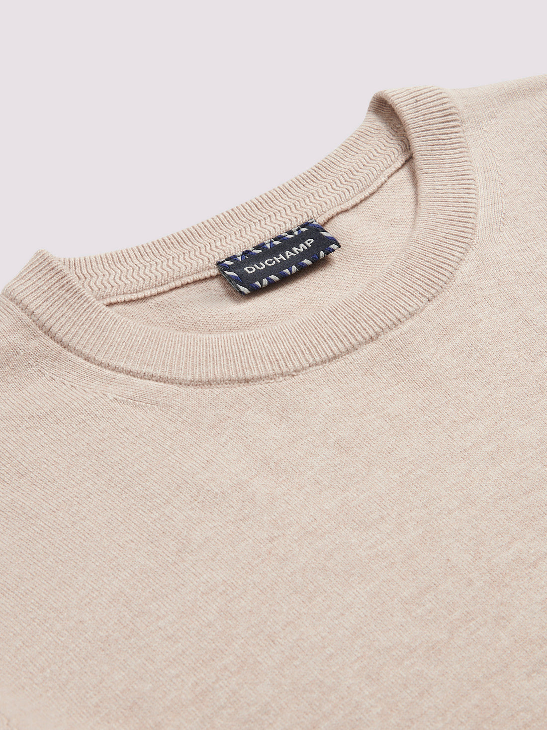 Crew Neck Knit in Silver Grey Marl