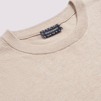 Duchamp Mens Crew Neck Knit Silver Grey Marl