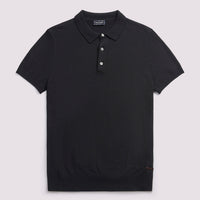 Duchamp Mens Short Sleeve Polo Knit Black