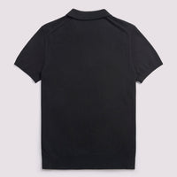 Duchamp Mens Short Sleeve Polo Knit Black