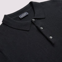 Duchamp Mens Short Sleeve Polo Knit Black