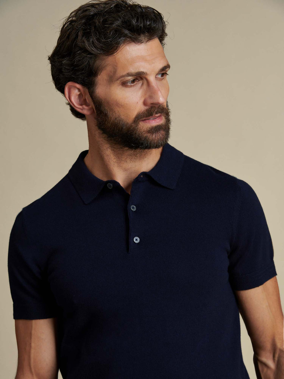 Duchamp Mens Short Sleeve Polo Knit Deep Well