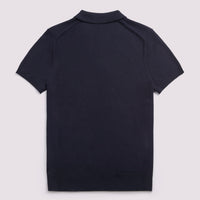 Short Sleeve Polo Knit in Deep Well