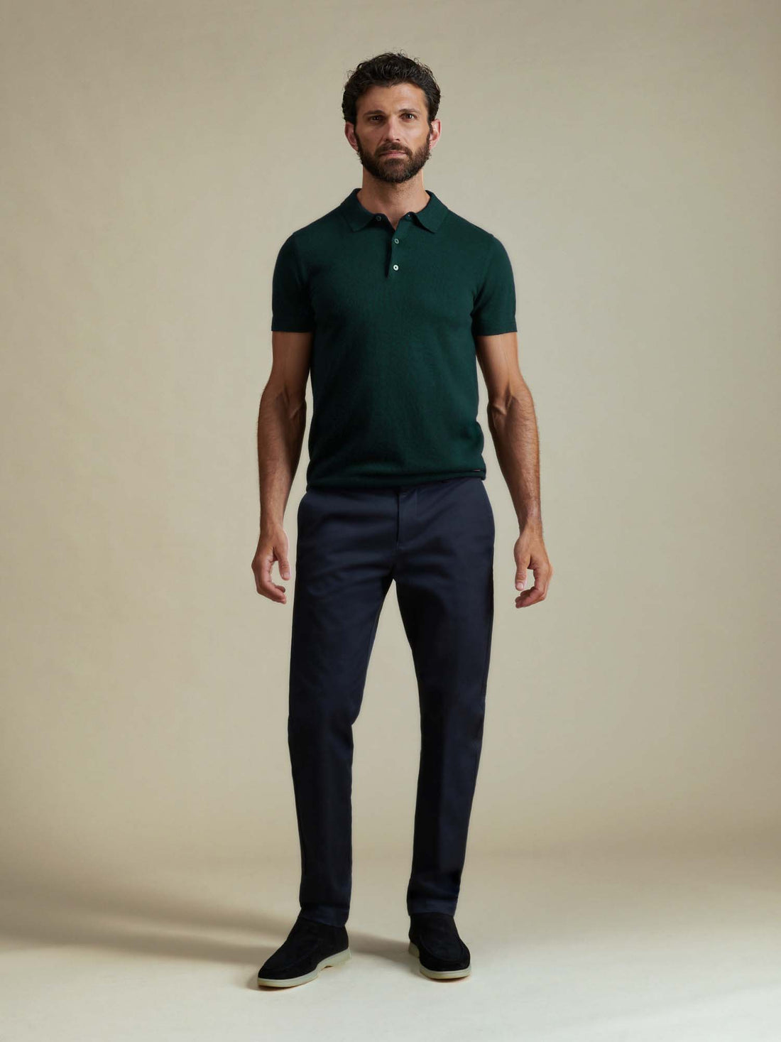 Duchamp Mens Short Sleeve Polo Knit Botanical Garden