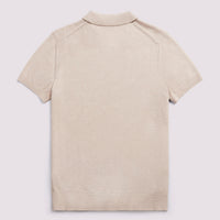 Duchamp Mens Short Sleeve Polo Knit Silver Grey Marl