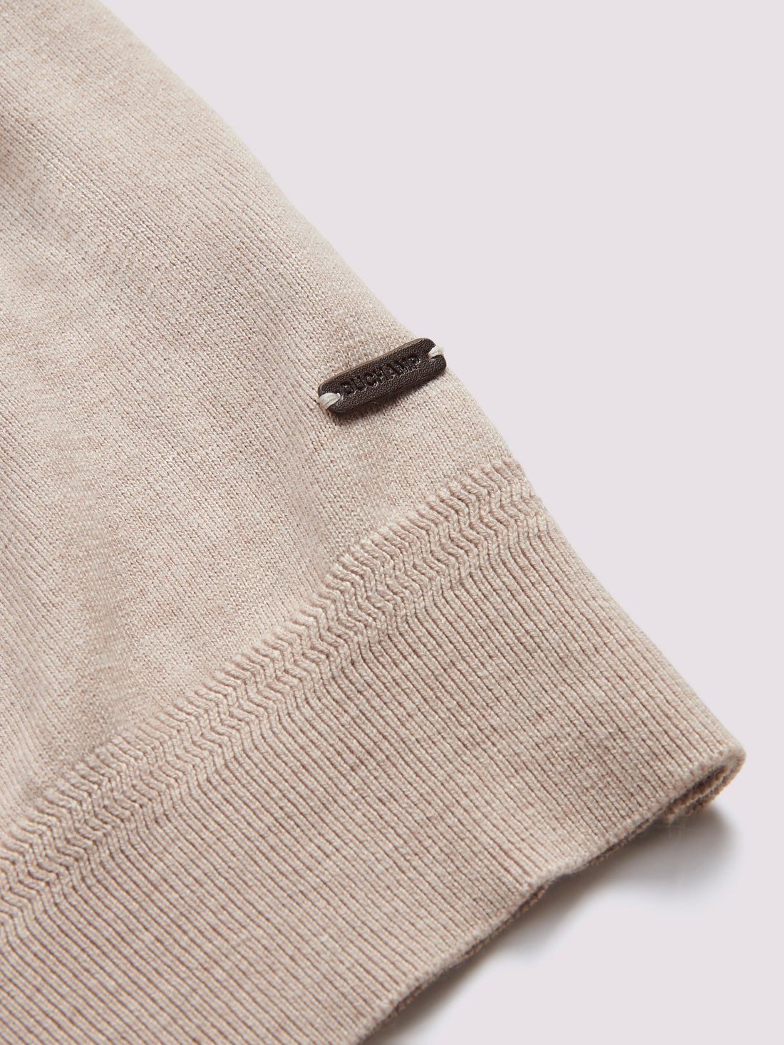 Short Sleeve Polo Knit in Silver Grey Marl