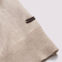 Short Sleeve Polo Knit in Silver Grey Marl