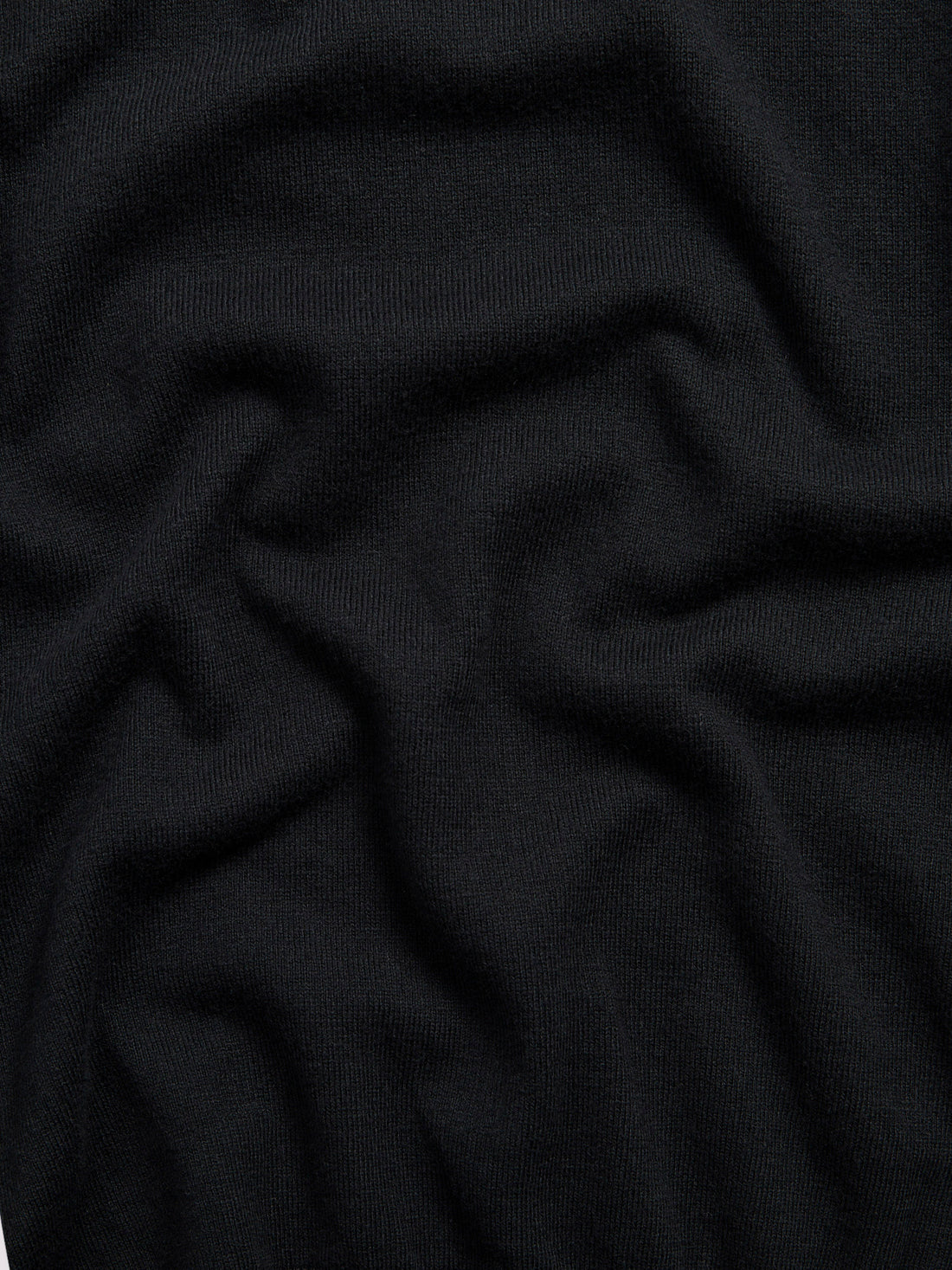 Long Sleeve Polo Knit in Black