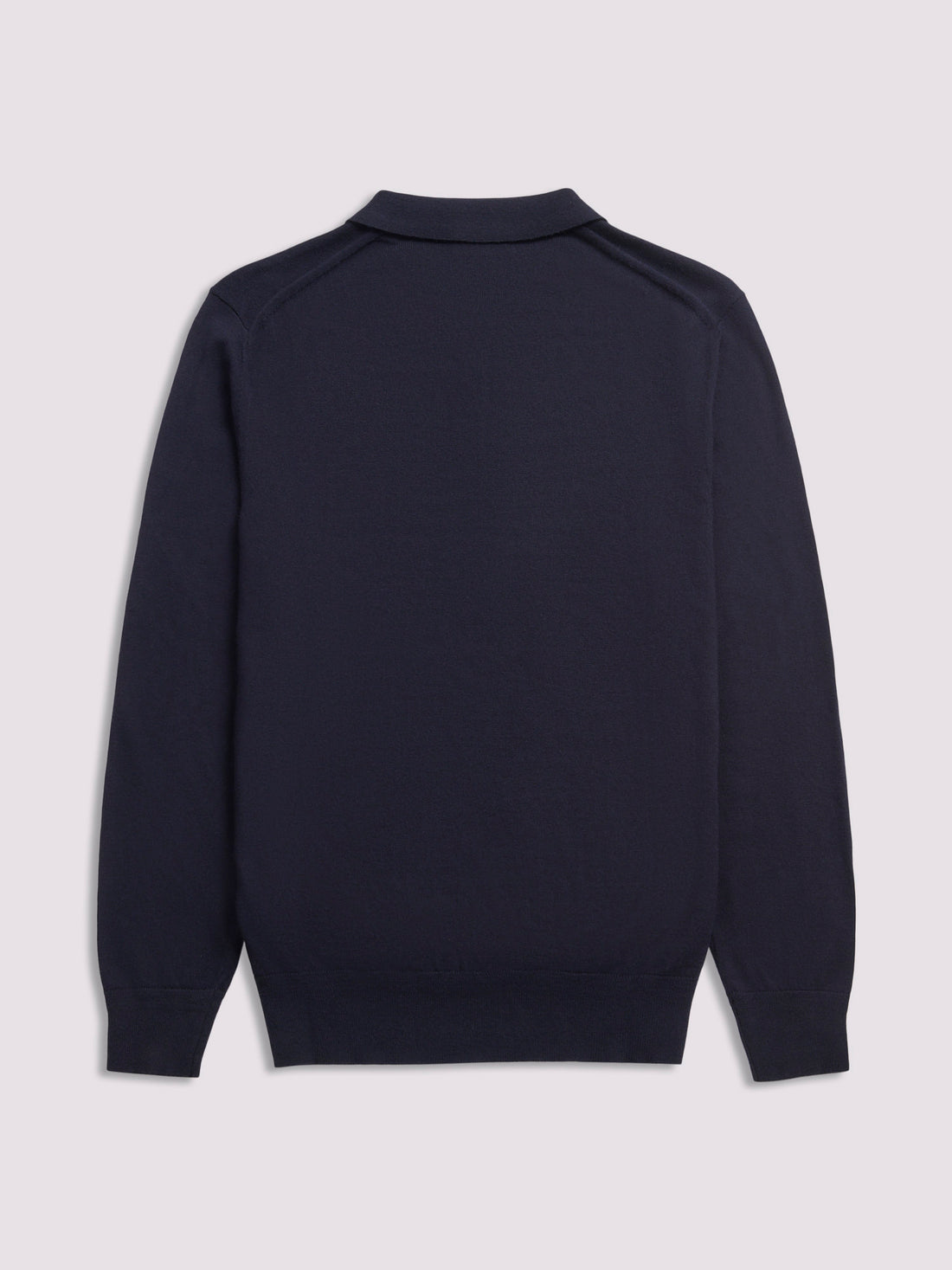 Long Sleeve Polo Knit in Deep Well