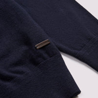 Long Sleeve Polo Knit in Deep Well