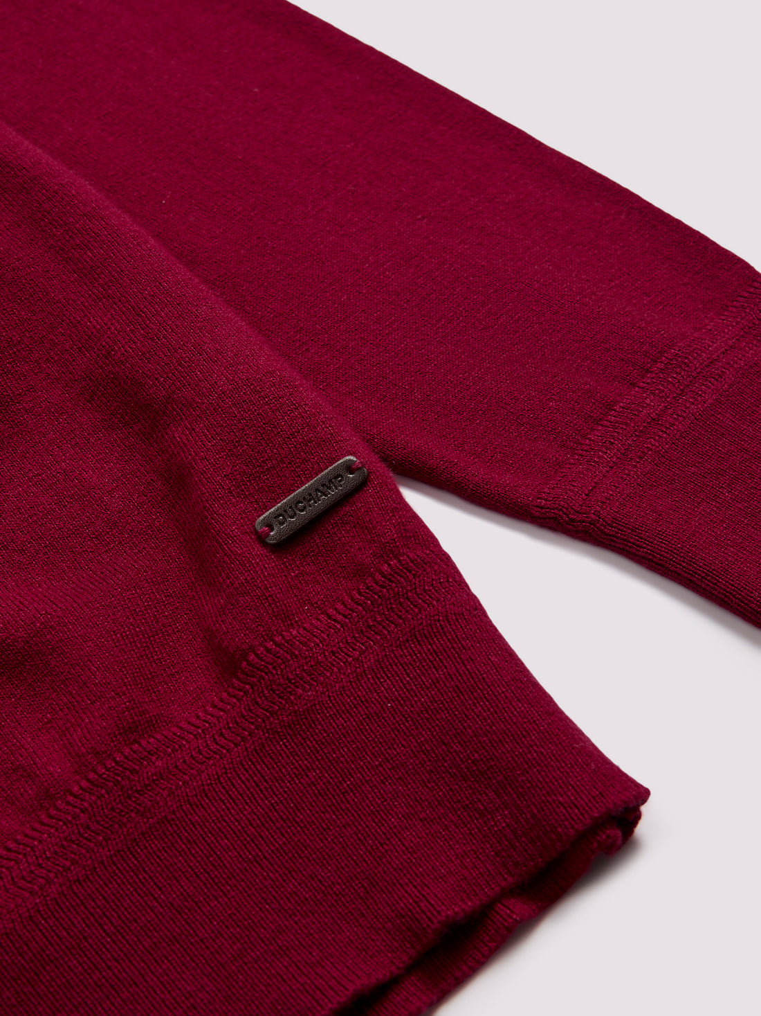 Long Sleeve Polo Knit in Rumba Red