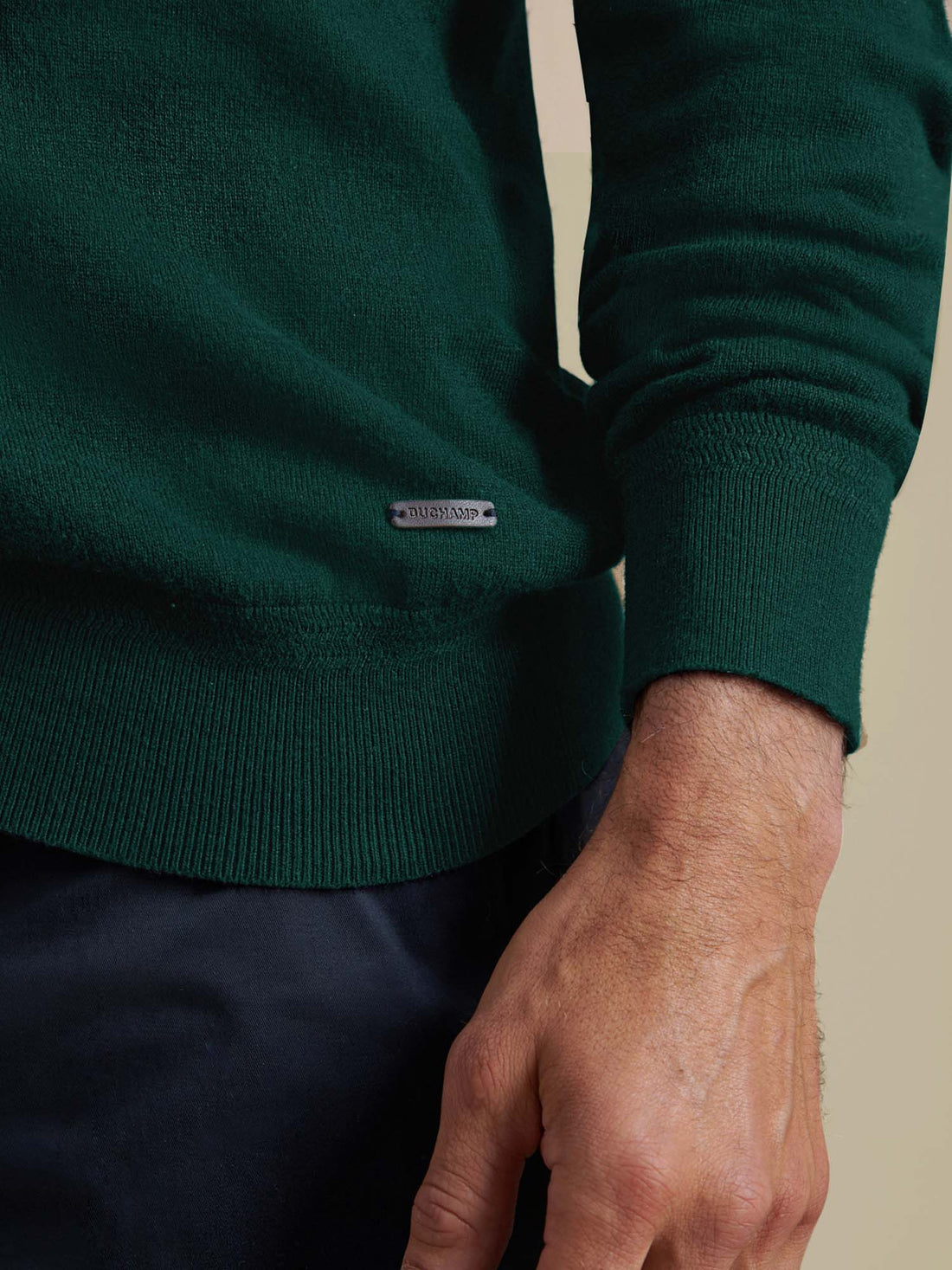 Duchamp Mens Long Sleeve Polo Knit Botanical Garden