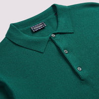 Long Sleeve Polo Knit in Botanical Garden