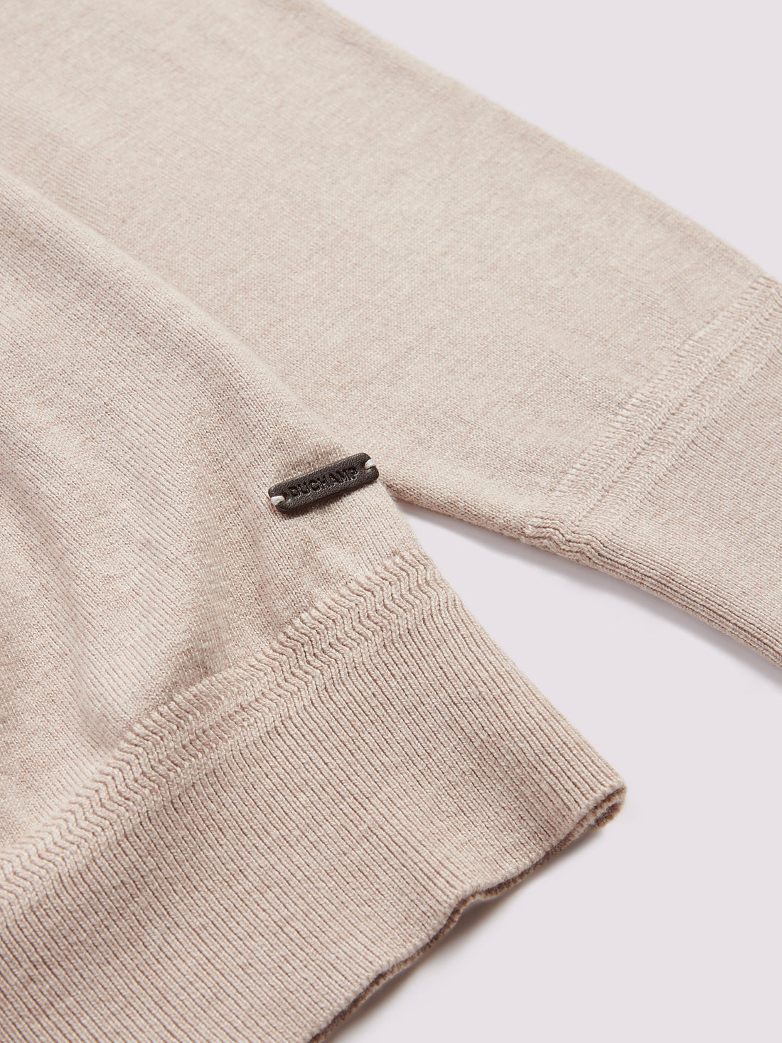 Long Sleeve Polo Knit in Silver Grey Marl