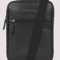 Duchamp Mens Crossbody Bag in Black