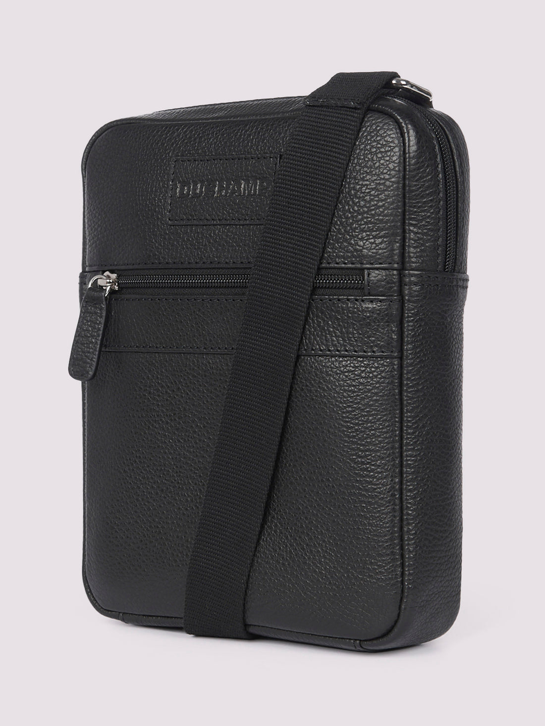 Duchamp Mens Crossbody Bag in Black