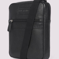 Duchamp Mens Crossbody Bag in Black