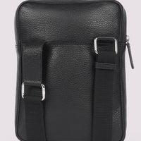 Duchamp Mens Crossbody Bag in Black