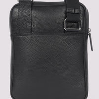 Duchamp Mens Crossbody Bag in Black