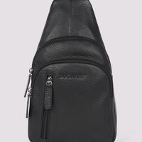 Duchamp Mens Crossbody Sling Bag in Black